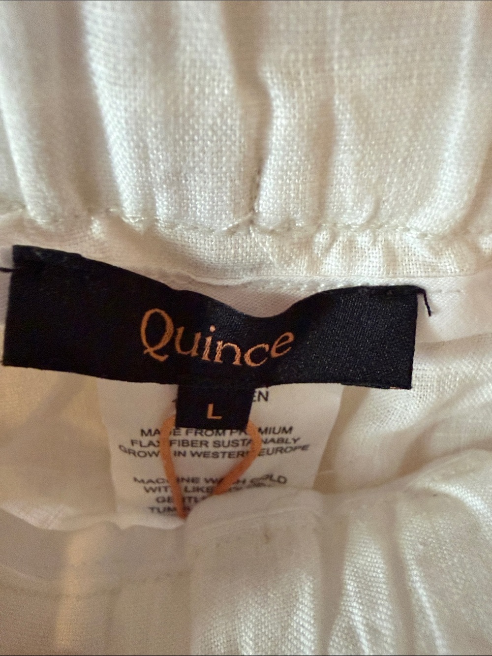 NWT Quince European Linen Pants Size L - Picture 8 of 9